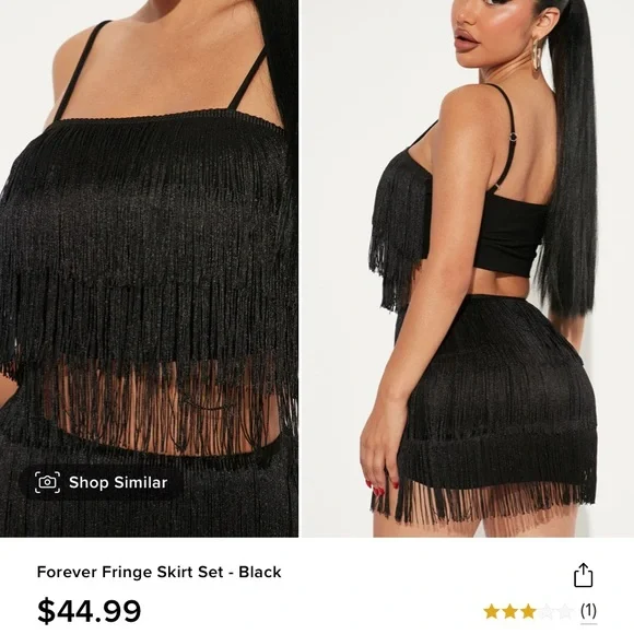 Fashion Nova | Other | Brand New With Tags Never Worn Fashion Nova 2 Piece  Fringe Set | Poshmark